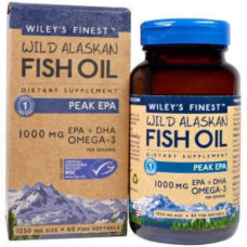 Риб'ячий жир аляскинський 1000 мг, Alaskan Fish Oil Wiley's Finest, 60 капсул