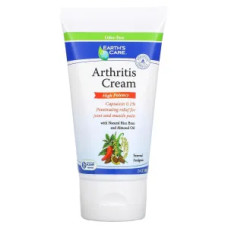 Крем при артриті, Arthritis Cream Earth's Care, 68 г, з рисовими висівками та мигдальним маслом