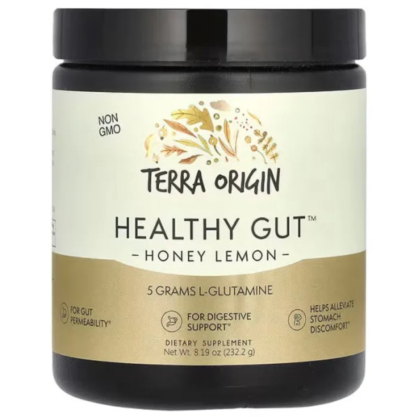 Здоровий кишківник, Healthy Gut, Terra Origin, мед та лимон, 232,2 г