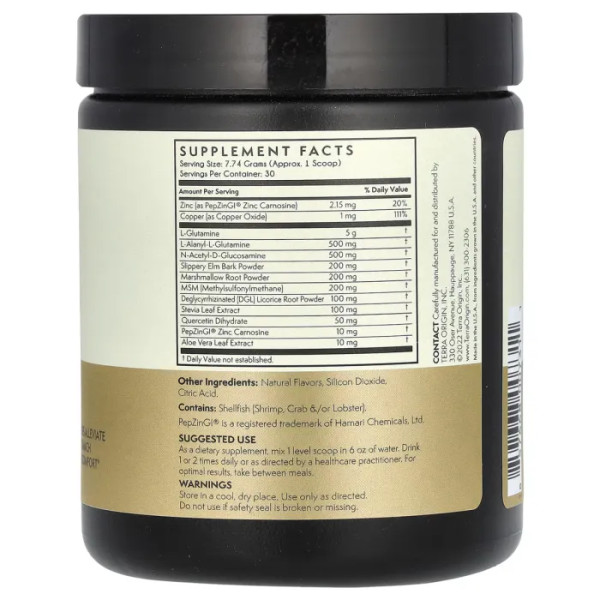 Здоровий кишківник, Healthy Gut, Terra Origin, мед та лимон, 232,2 г