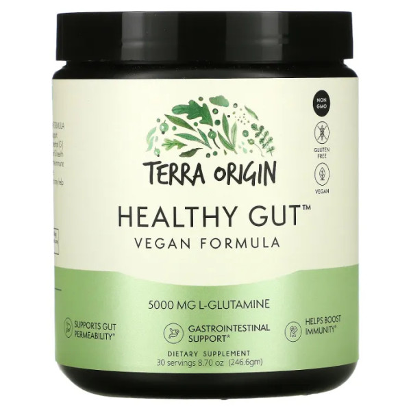 Здоровий кишківник, Healthy Gut, Terra Origin, веганська формула, 246,6 г