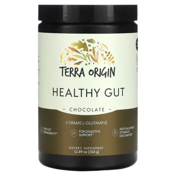 Здоровий кишківник, Healthy Gut, Terra Origin, смак шоколаду, 354 г