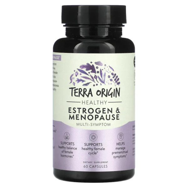 Здоровий естроген та менопауза, Healthy Estrogen & Menopause, Terra Origin, 60 капсул