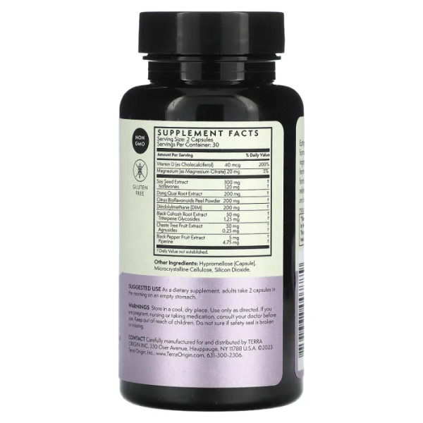 Здоровий естроген та менопауза, Healthy Estrogen & Menopause, Terra Origin, 60 капсул