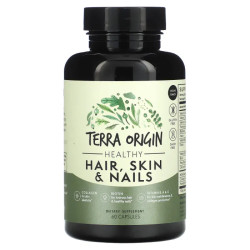 Здоров'я волосся, шкіри та нігтів, Terra Origin Healthy Hair Skin Nails, 60 капсул