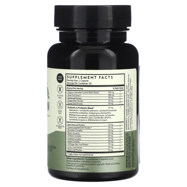 Здоровий детокс, Healthy Detox, Terra Origin, 5 мільярдів КУО, анти-стрес, здоров'я волосся, шкіри та нігтів, 30 капсул