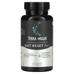 Здоров'я кишечника, розслаблення та сон, Terra Origin Healthy Gut Reset PM, 60 веганських капсул