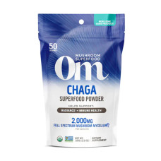 Чага органічний грибний порошок, Om Mushrooms Chaga, 100 г