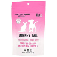 Туркей тейл для собак, Mushroom Matrix Canine Turkey Tail, органический грибной порошок 100 г