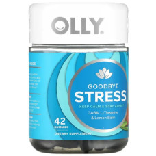 Антистрес жувальні, смак ягідна вербена, OLLY Goodbye Stress, 42 жувальні цукерки