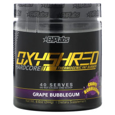 Жироспалювач термогенний, OxyShred Hardcore Thermogenic Fat Burner EHPlabs, смак жуйка, 244 г