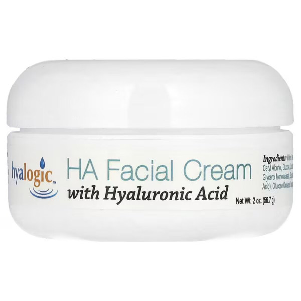 Крем для обличчя, Facial Cream, Hyalogic, з гіалуроновою кислотою, без віддушки, 56,7 г