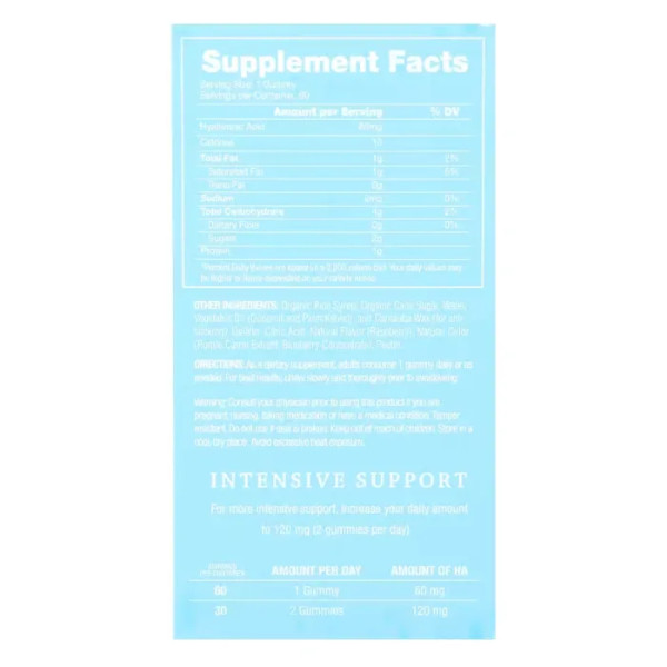 Гіалуронова кислота, підтримка здоров'я шкіри та волосся, Beauty From Within, HA, Hyalogic, 60 мг, зі смаком ягід, 60 жувальних цукерок