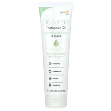 Зубна паста-гель з гіалуроновою кислотою та ксилітом, Hyalogic Toothpaste Gel with Hyaluronic Acid & Xylitol, м'ятний смак, 130 г.