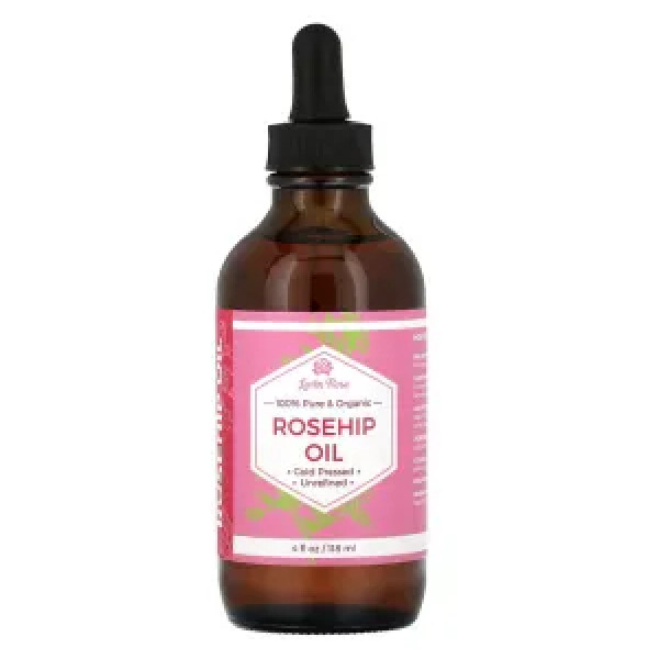Олія шипшини, Rosehip Oil, Leven Rose, 100% чиста та органічна, 118 мл