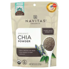Порошок із насіння чіа, органік, Chia Navitas Naturals, 227 г
