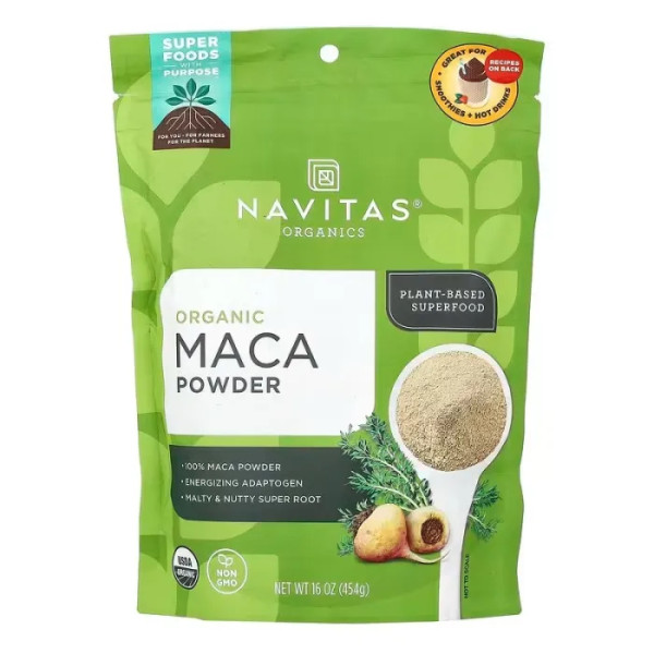 Порошок маки, Maca, Navitas Organics, органік, 454 г