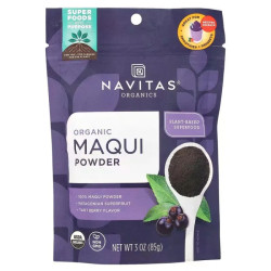 Маки, сублимированный порошок, органик, Maqui Navitas Naturals, 85 г