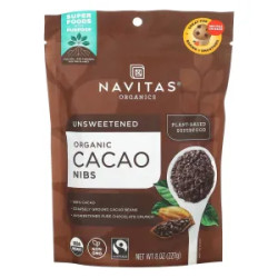 Какао крупка, Cacao Nibs Navitas Naturals, органік, 227 г