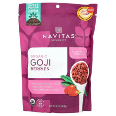 Ягоды годжи, Goji Berries Navitas Organics, органик, 454 г