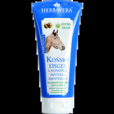 Охлаждающий гель для тела с мятой и ментолом на конопляном масле, Herbavera Cooling body gel, 200 мл