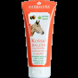 Розігріваючий бальзам з камфорою та капсаїцином на конопляному маслі, Herbavera Warming balm, 200 мл