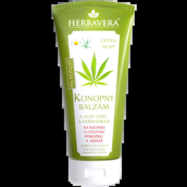 Бальзам для тіла алое віра з ромашкою на конопляному маслі, Body balm, Herbavera, 200 мл