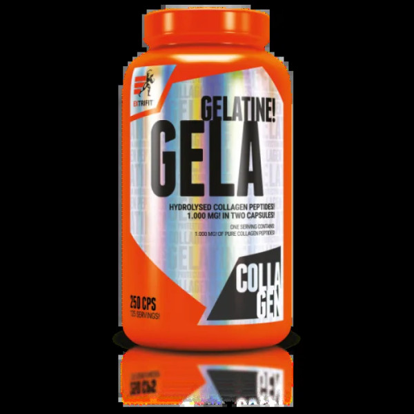 Гідролізат колагену, Gela, Extrifit, 1000 мг, 250 капсул