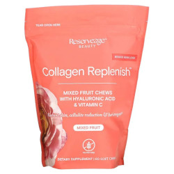 Коллаген, ReserveAge Nutrition Collagen Replenish, 60 жевательных конфет, смесь фруктов