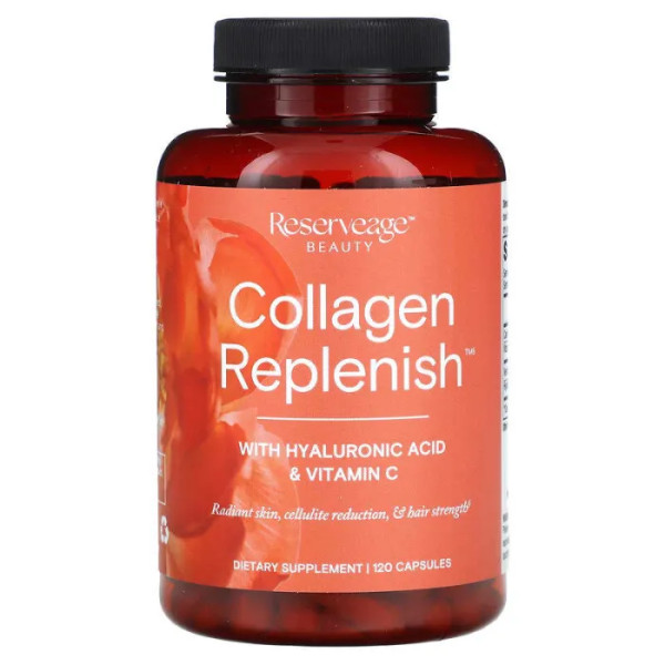 Коллаген, Collagen Replenish, ReserveAge Nutrition, 120 капсул