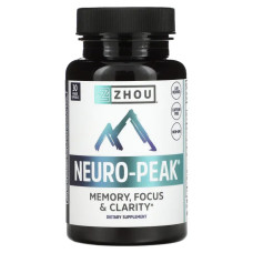 Улучшение памяти и работы мозга, Zhou Nutrition Neuro-Peak, 30 капсул