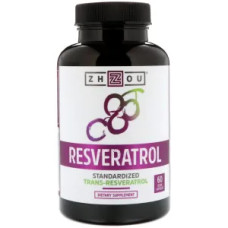 Ресвератрол, Zhou Nutrition Resveratrol, 60 рослинних капсул