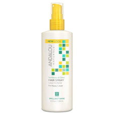 Лак для волос нормальної фіксації, Andalou Naturals Соняшник Цитрус Волосся, з блиском, 242 мл.