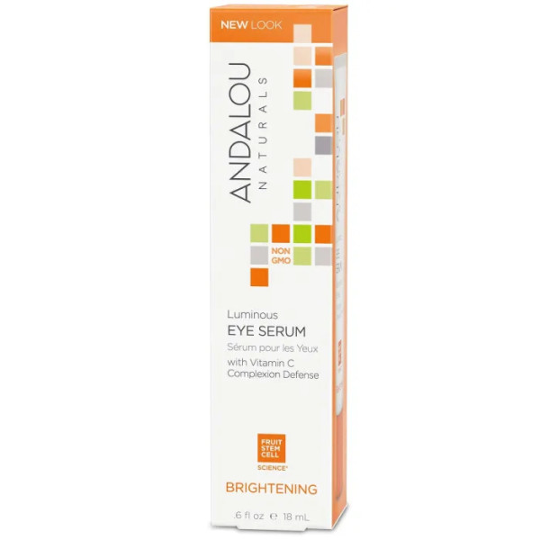 Освітлююча сироватка для очей, Luminous Eye Serum, Andalou Naturals, (18 мл)