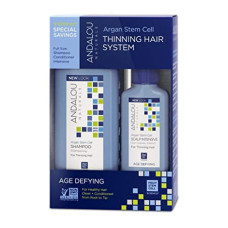 Комплекс проти випадіння волосся, Andalou Naturals Тонке волосся Система, 3 шт.