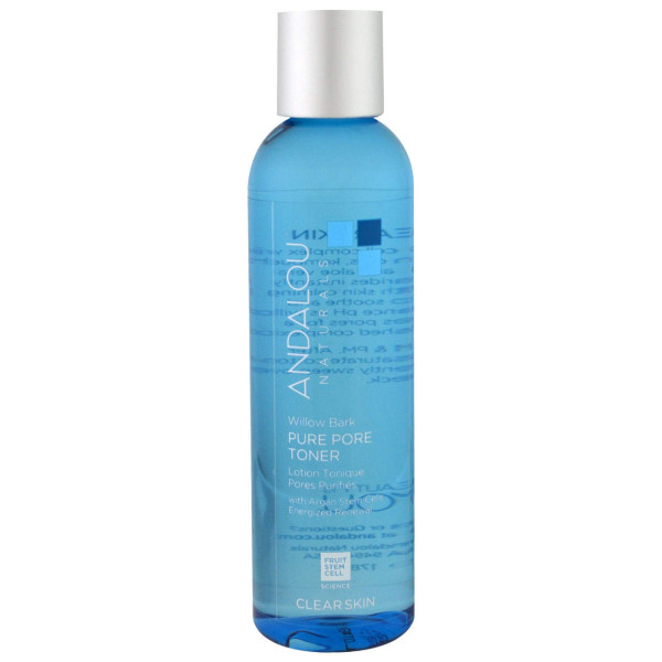 Тонік для жирної шкіри, Toner, Andalou Naturals, вербова кора, 178 мл.