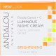 Нічний крем, Night Cream, Andalou Naturals, фіолетова морква + С, освітлюючий, (50 мл)
