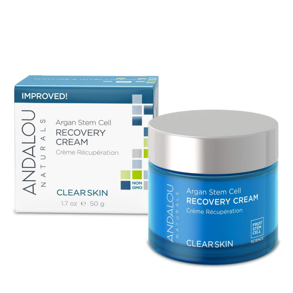 Нічний крем, Recovery Cream, Andalou Naturals, освітлюючий зі стовбуровими клітинами, 50 мл