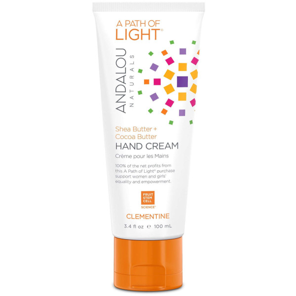 Крем для рук, Hand Cream, Andalou Naturals, масло ши + какао масло, клементин, 100 мл