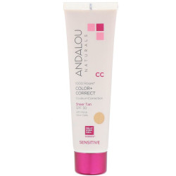 Увлажняющий CC крем с SPF 30, Andalou Naturals Color Correct, с эффектом загара, 58 мл