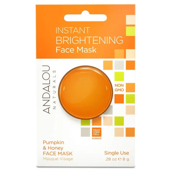 Освіжаюча маска для обличчя, Brightening Face Mask, Andalou Naturals, 8 г