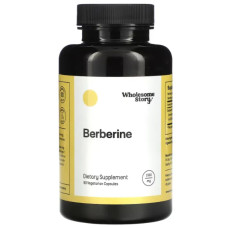 Берберин 1500 мг, Wholesome Story Berberine, 90 вегетарианских капсул (500 мг в капсуле)