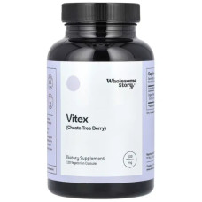 Витекс 500 мг органик, Vitex Wholesome Story, экстракт ягод 120 вегетарианских капсул