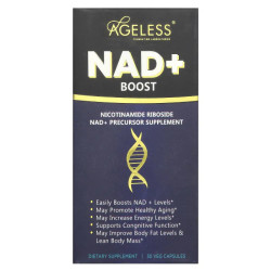 Підвищення рівня NAD+, NAD+ Boost Ageless Foundation Laboratories, 30 капсул