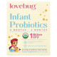 Пробіотики для немовлят, Infant Probiotics, 0-6 Months, LoveBug Probiotics, 0-6 місяців, 1 млрд КУО, 30 стиків по 1,5 г