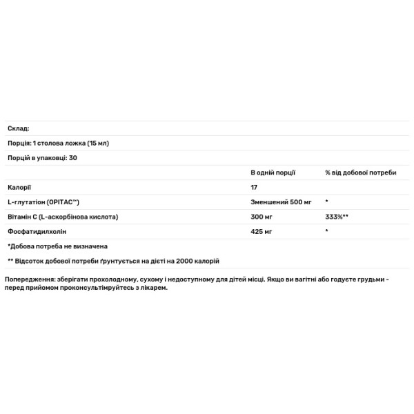 Ліпосомальний глутатіон, Liposomal Glutathione, Lipo Naturals, з антиоксидантами, 443 мл