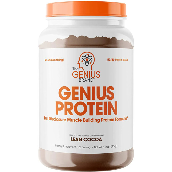 Сироватковий протеїн + казеїн, Genius Protein Powder, Genius, смак какао, порошок, 959 г