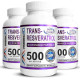 Транс-ресвератрол, 99% Pure Trans-Resveratrol, MAAC10, 500 мг, 3 банки по 60 вегетаріанських капсул