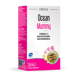 Мультивітаміни для вагітних з омега 3, Ocean Mummy Omega 3 Orzax, 30 капсул