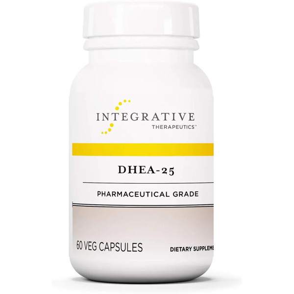 ДГЕА (дегідроепіандростерон), DHEA-25, Integrative Therapeutics, 25 мг, 60 вегетаріанських капсул